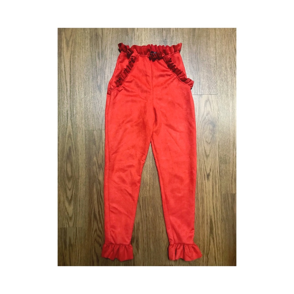 Pretty little things suede paperboy pants new (4)
